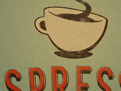Espresso cafe coffee espresso poster texture vintage