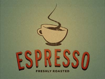 Espresso 2 cafe coffee cup espresso green poster texture vintage