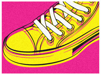 Converse converse handdrawn pop shoes vector