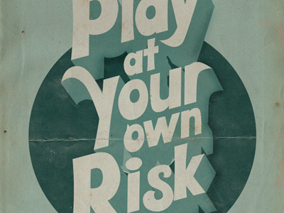 Your Own Risk 12 music old school poster records typography