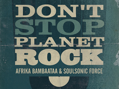 Dont Stop Planet Rock dont stop music oldskool planet rock poster print rap