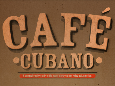 Cafe Cubano Guide 1