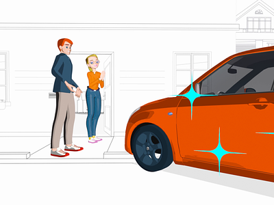 Car service - Explainer video animation 3d blender 3d campaign motion design