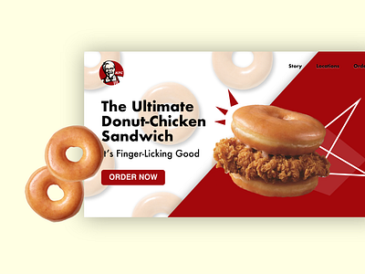 Donut Chicken Sandwich - Landing Page