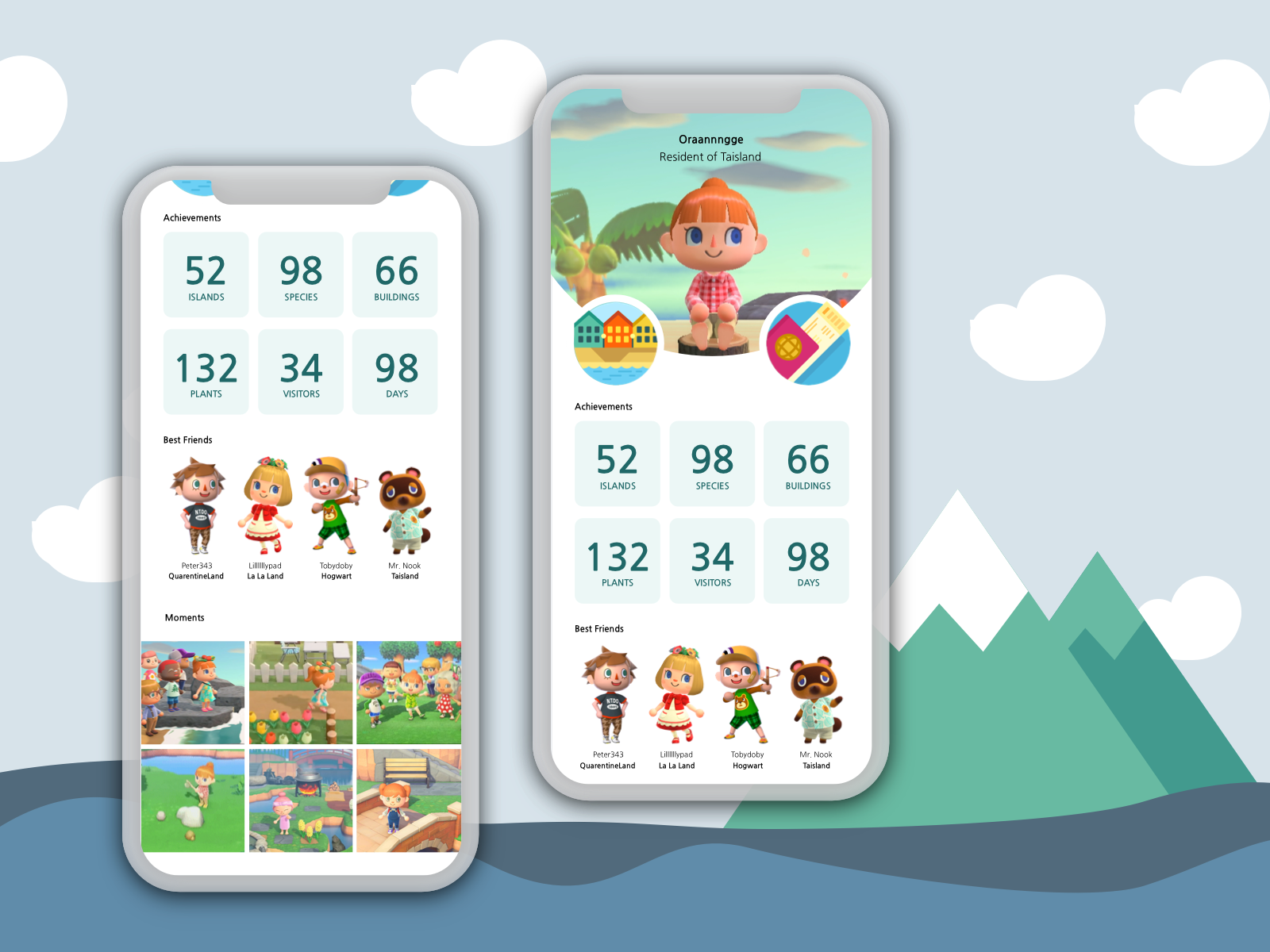 Daily Ui #6 - Profile Ft. Animal Crossing By Megan Mei On Dribbble