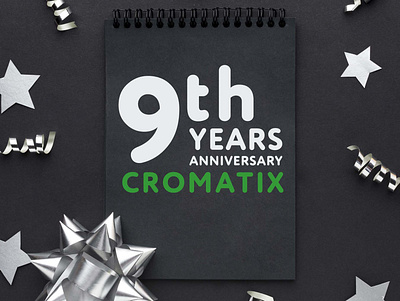 Cromatix 9th anniversary brand branding chisinau creative cromatix creative image lab cromatixlab design identity logo moldova