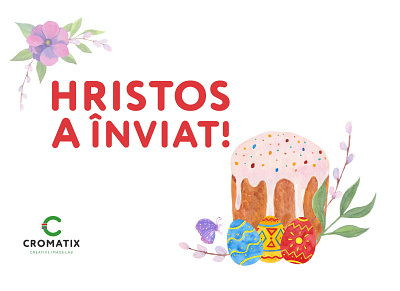 Cromatix - Happy Orthodox Easter 2020 brand branding cromatix cromatix creative image lab cromatixlab design identity illustration moldova typography