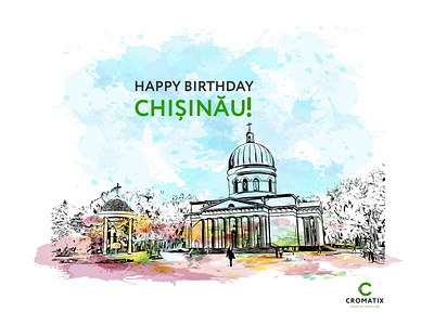 Cromatix Post Happy Birthday Chisinau 2020 eng brand branding chisinau creative cromatix cromatix creative image lab cromatixlab identity moldova typography