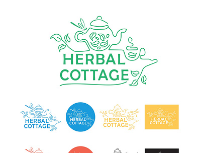 Cromatix work Logo Herbal Cottage New pin brand branding chisinau creative cromatix cromatix creative image lab cromatixlab identity moldova typography