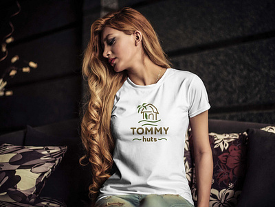 Cromatix Work Young Woman T Shirt Mockup Tommy huts brand branding chisinau cromatix cromatix creative image lab cromatixlab design identity moldova typography