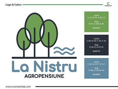 Cromatix prezentare Logo La Nistru 3 brand branding creative cromatix creative image lab cromatixlab design identity illustration logo typography