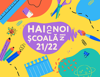 Hai la școală cu noi în anul 21/22! 3d animation branding chisinau creative cromatix cromatix creative image lab cromatixlab design graphic design illustration logo moldova motion graphics ui