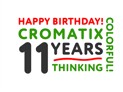 Happy BirthDay Cromatix 2022 branding chisinau creative cromatix cromatix creative image lab cromatixlab design illustration logo moldova