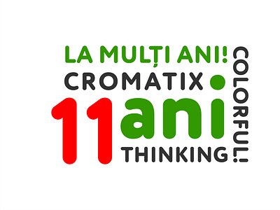 La Mulți Ani Cromatix! branding chisinau creative cromatix cromatix creative image lab cromatixlab design illustration logo moldova