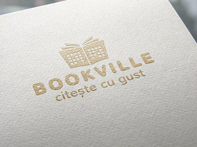 Natural Paper Printed Logo Bookville 2018 autumn book brand branding chisinau creative cromatix cromatix creative image lab cromatixlab design identity illustration image internet lab lettering logo moldova typography