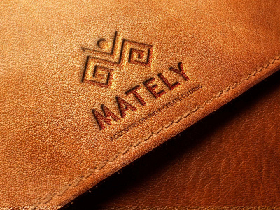 Cromatix Work Embossed Leather Logo Mately 2019 brand branding chisinau cover creative cromatix cromatix creative image lab cromatixlab design identity illustration image internet lab lettering logo moldova typography web