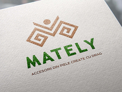 Cromatix Work Natural Paper Printed Logo Mately 2019 brand branding chisinau creative cromatix cromatix creative image lab cromatixlab design identity illustration image internet lab lettering logo moldova typography vector web