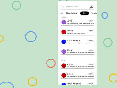 Gmail Redesign concept design simple ui