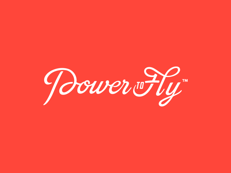 Power To Fly Logo Animation Signature gif animation signature logo branding