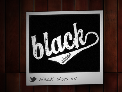 Black Shoes Polaroid band black shoes polaroid wood