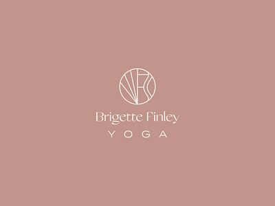 Brigette Finley Yoga brand identity branding grand slang logo mid century typography wellness yoga