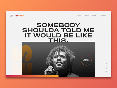 Rhymes - Website Concept