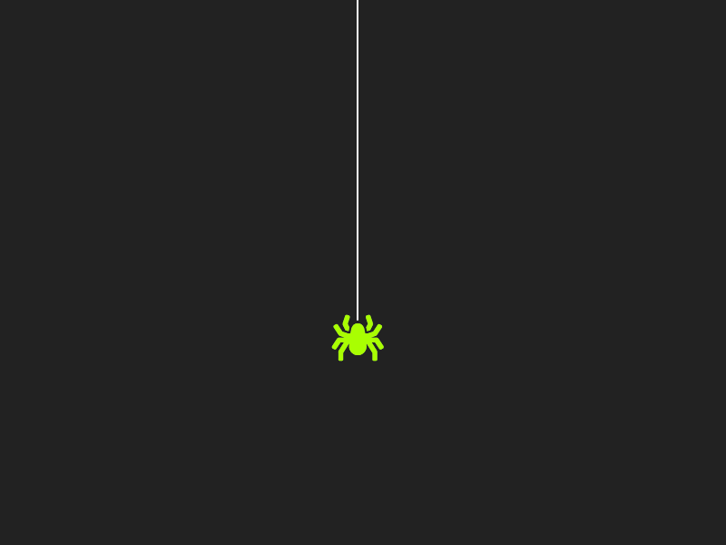 Spider - Loader Animation animation codepen css interface loader loading micro interaction motion pure css spider ui
