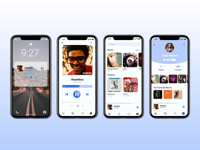 Music Player album album covers dailyui dailyuichallenge design jorja smith miguel music player playlists shuffle songs the weeknd ui design