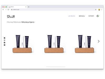 E-commerce Skincare Shop dailyui ecommerce ecommerce shop figma moisturizers online store products skincare uidesign webdesign website women