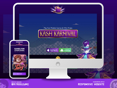 Kash Karnival Responsive Website branding design responsive responsive design responsive web design ui website website design