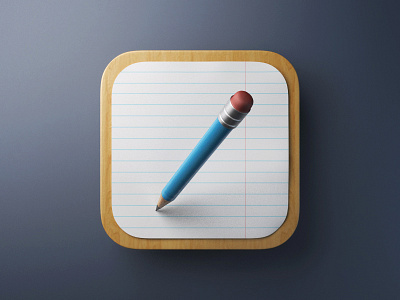 Notepad Icon 3d blender debut icon pencil
