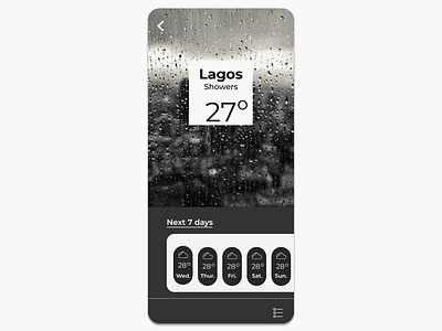 #DailyUI037 - Weather app appdesign behance dribbble figma interface productdesign redesign ui uidesign uidesigner uidesignpatterns userexperience userinterface ux webdesign webdesigner