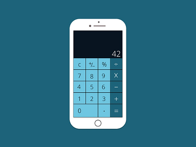 #dailyui day 4 - Calculator