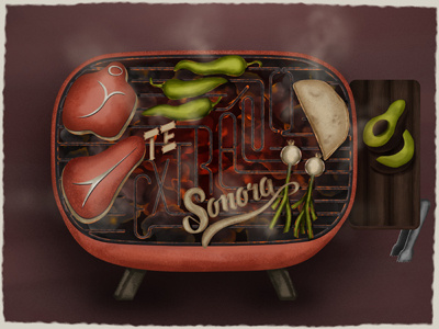 Sonora design illustration lettering mexico sonora type