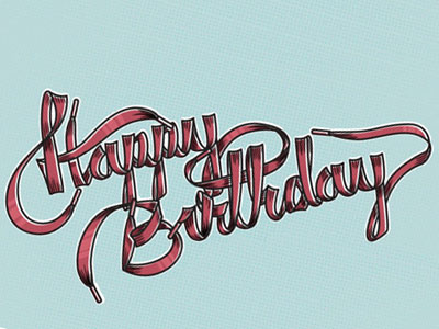 Happy Birthday design happy letterting mexico sneakers type