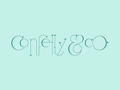 Confetty & Co. branding confetty logo logotype mexico party pastels store typography