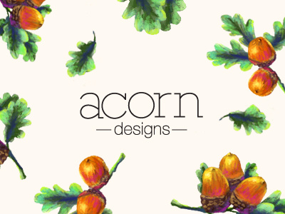 Acorn logo acorn branding illustration logo mexico pattern type