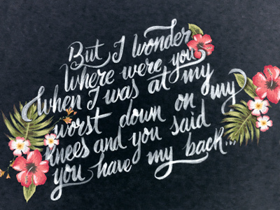 Maps lyrics handlettering lettering mexico type