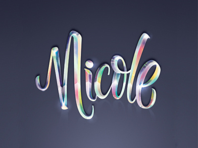 Nicole logo font lettering logo logotype mexico nicole type typography