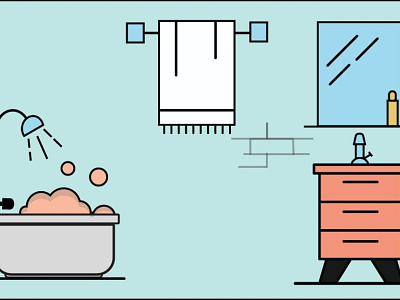 Bathroom illustration