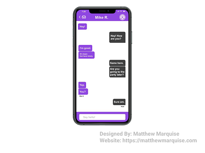 Daily UI :: 013 - Direct Messaging