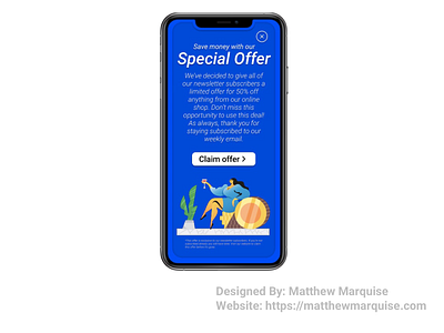Daily UI 036 :: Special Offer app clean dailyui design figma minimal mobile offer ui ux web website