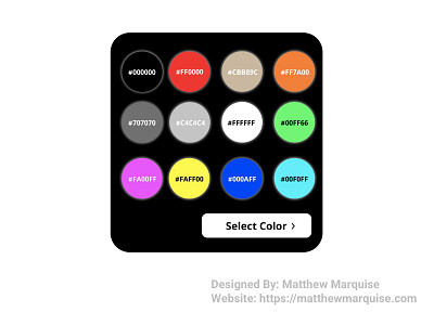Daily UI 060 :: Color Picker app clean color dailyui dailyui060 design figma minimal picker ui ux