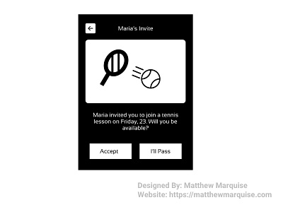 Daily UI 078 :: Pending Invitation