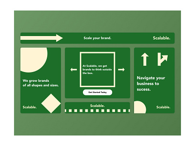 Scalable Banner Advertisements advertising app banner branding clean column design graphic design illustration logo marketing minimal ui ux website