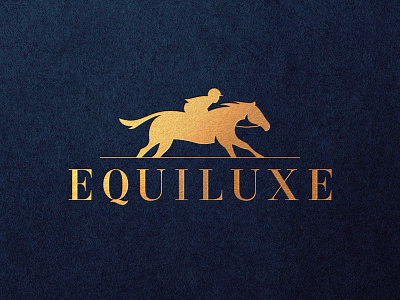 Equiluxe branding equestrian horse illustration logo polo