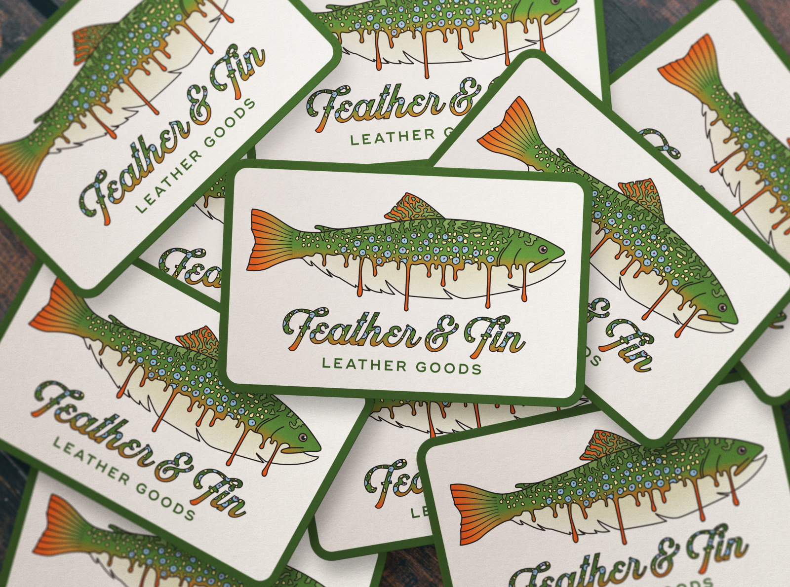 Brook Trout Drip Sticker by Joshua Lawson on Dribbble