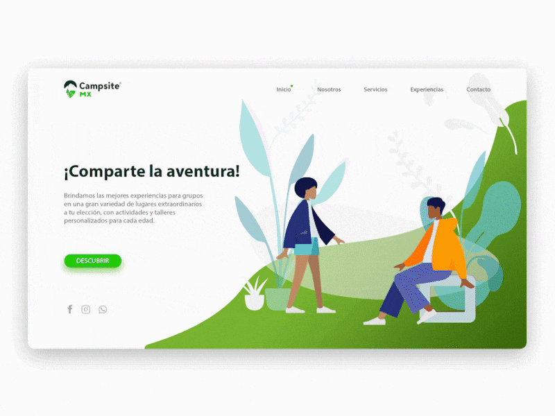 Landing Page with Hummmans design humaaans illustration landing page ui web
