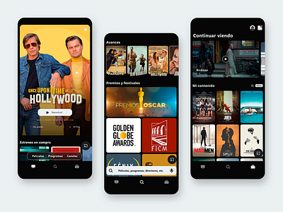 Movie App - Streaming on demand daily ui design mobile design movie movie app on demand streaming streaming app ui uitrends uiux user interface design uxinspiration