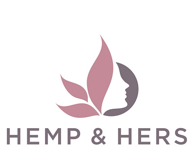 Hemp & Hers beauty product logodesign